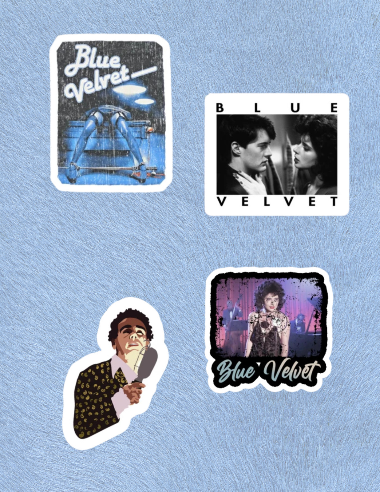 Blue Velvet 80’s Movie 4pc Sticker Pack