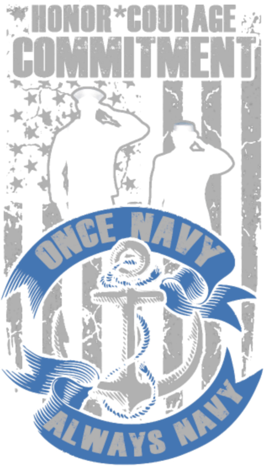 ONCE NAVY Sublimation Print Ready to Press, Heat Transfer PICK YOUR SIZE