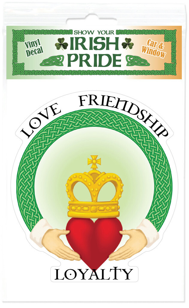 Claddagh Celtic Love Friendship Loyalty Ireland Irish Decal Sticker