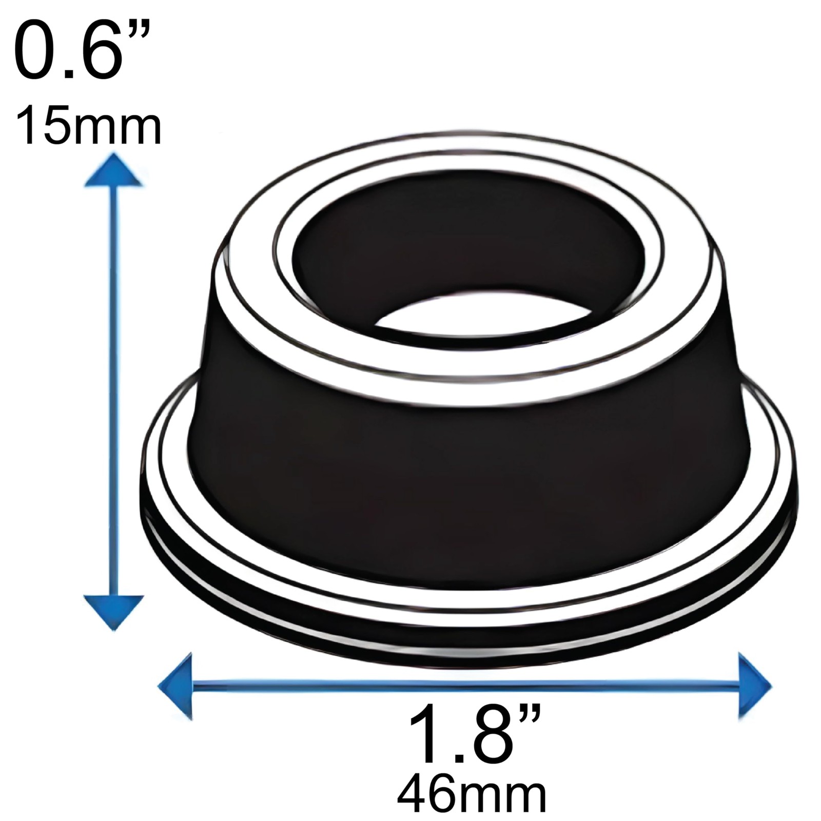 Door Stopper Wall Protector 4 Pack Clear Self Adhesive Rubber Door Bumpers. Pr