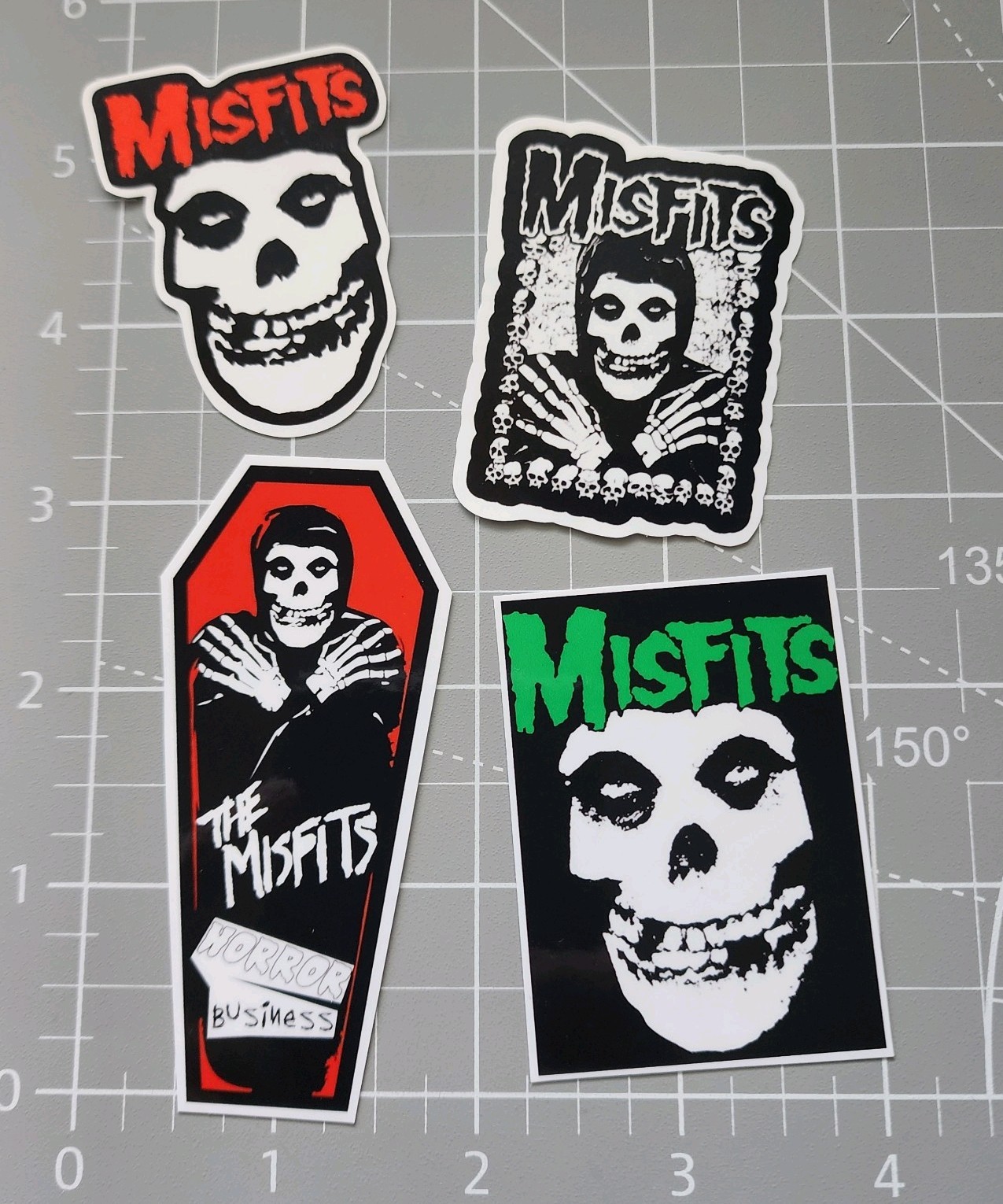 Misfits – Vinyl Sticker Pack (4) Rock Punk Skate stickers