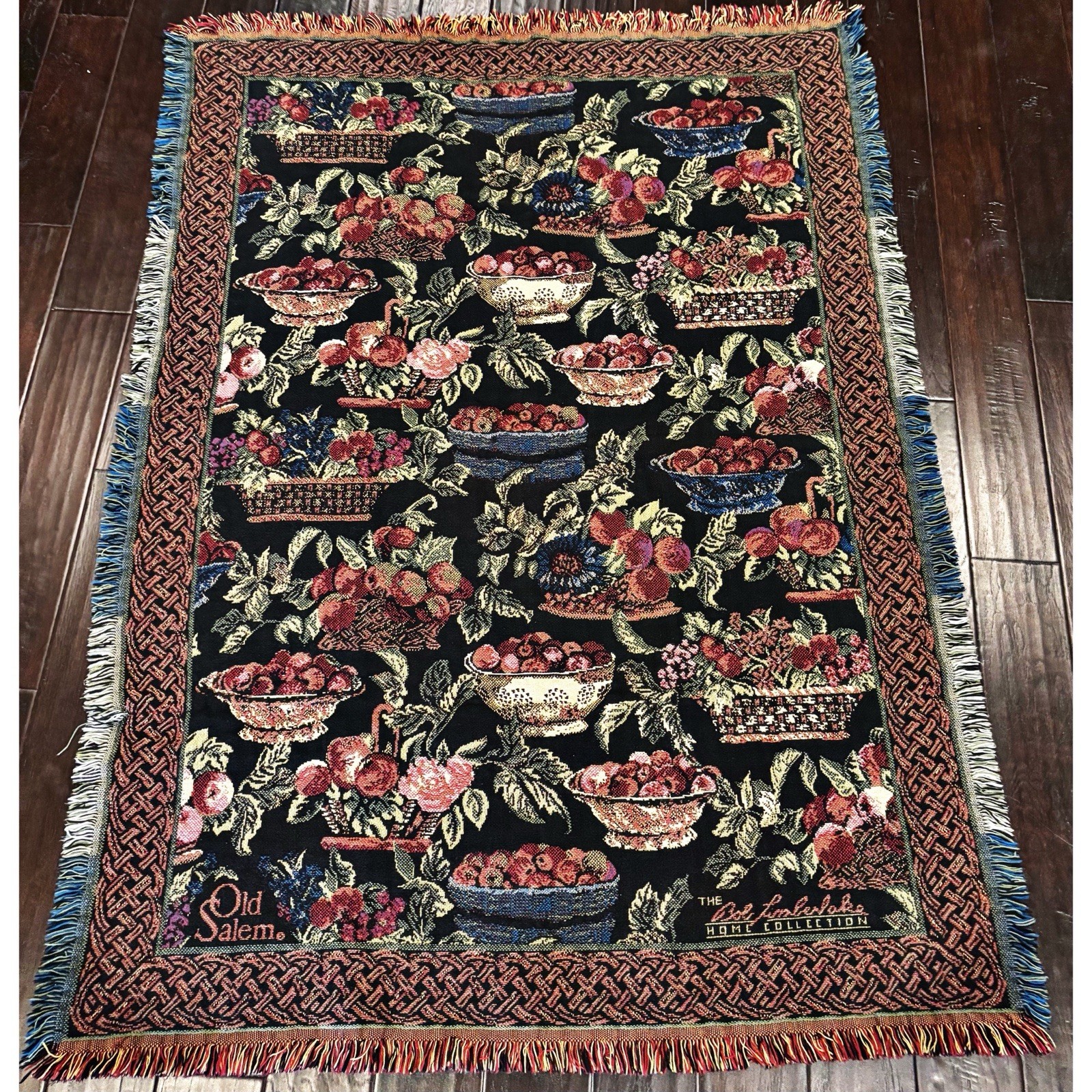 Old Salem Tapestry Throw Blanket Bob Timberlake Apple Orchard 67 X 48 Cotton