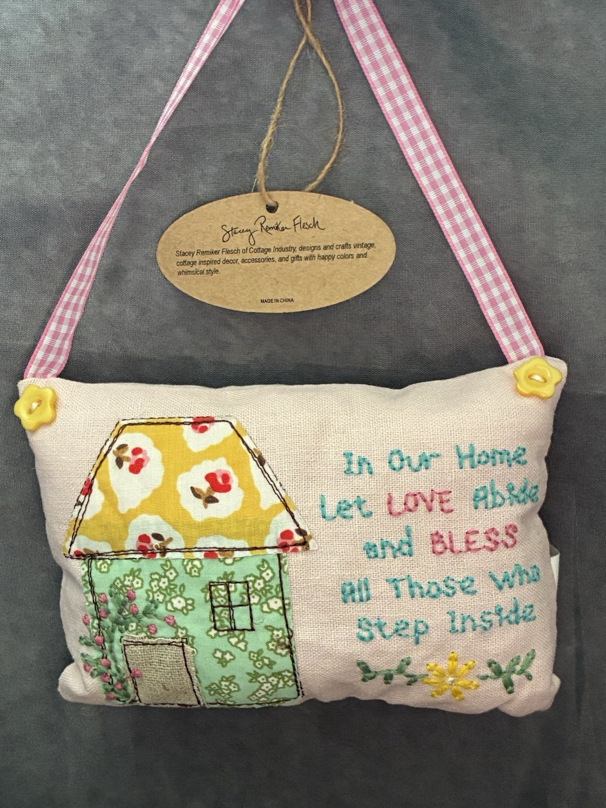 Craft Collective Hanging Room Decor House Decor Pillow 3.5×5.5” Cottagecore