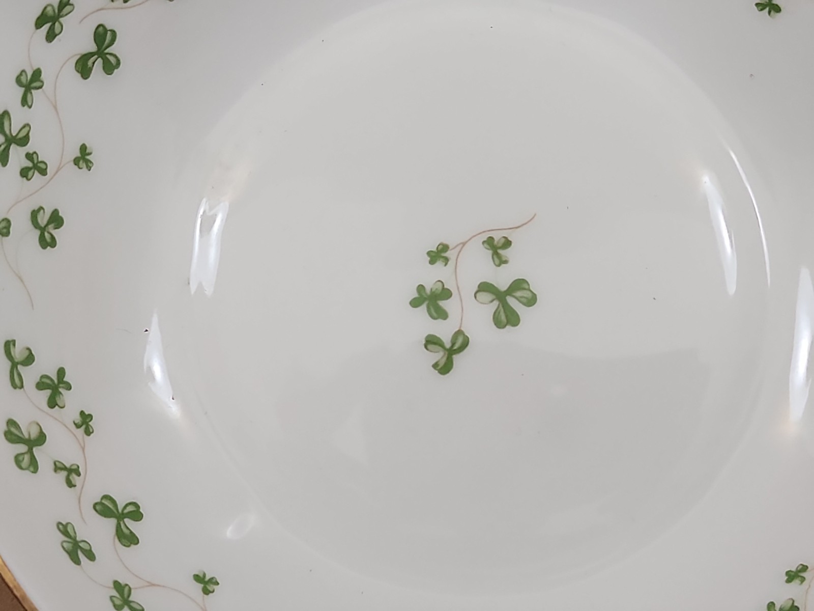 Royal Tara Blackbird 4.5″ Porcelain Plate Shamrock Gold Trim Ireland