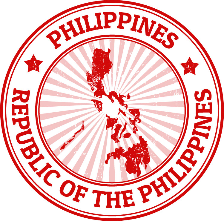 Philippines Round Car Bumper Sticker Decal