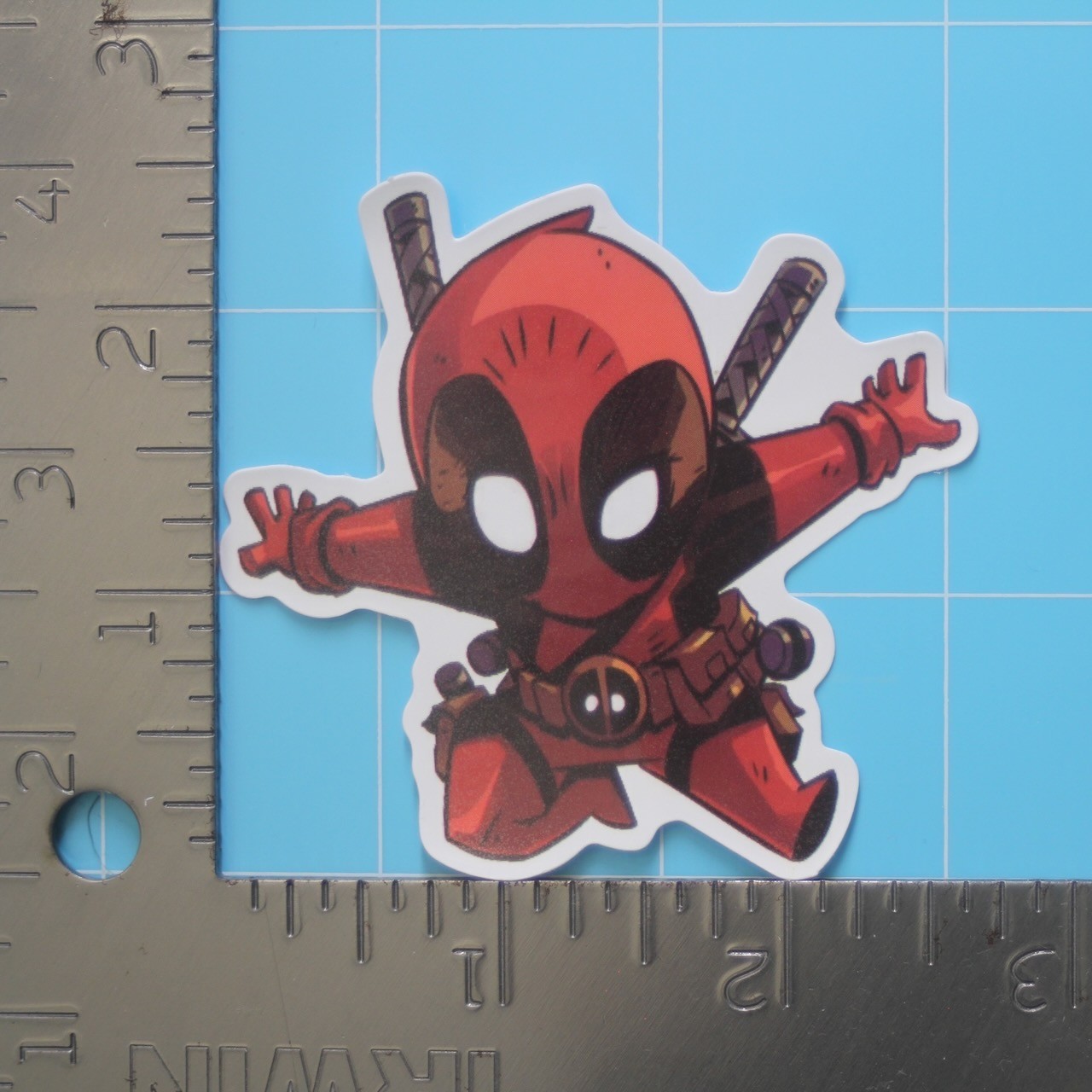 Marvel Universe Sticker (DEADPOOL) MCU Superheroes, Gloss PVC Decal