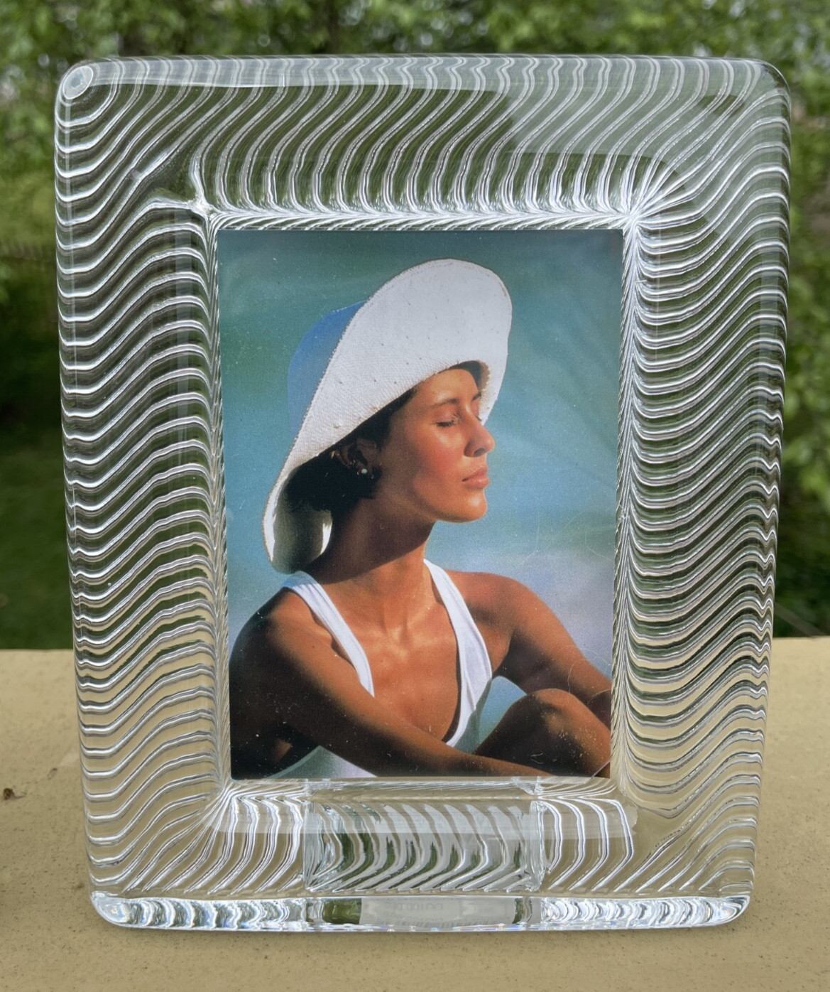 Pair of Mikasa Photo Frames 5×4″ Polished Wavy Glass (4×2-3/4″ Inner) *See Note