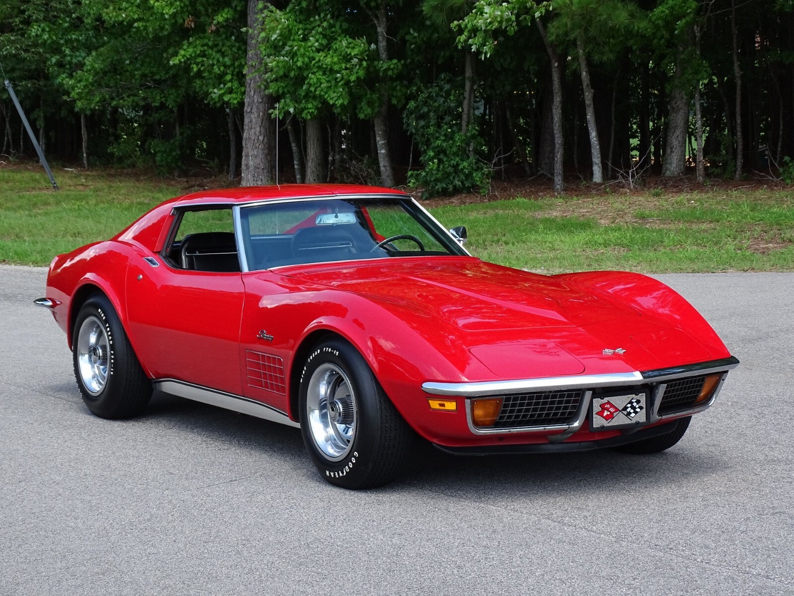 1972 Chevrolet Corvette red | 24×36 inch POSTER | classic car