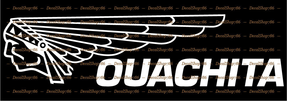 OUACHITA Canoe – Outdoor Sports – Vinyl Die-Cut Peel N’ Stick Decals/Stickers