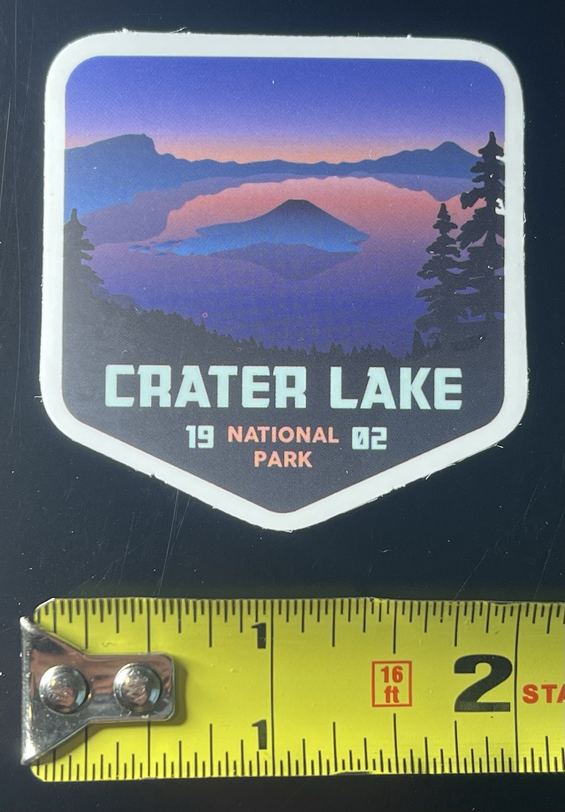 CRATER LAKE NATIONAL PARK OREGON SMALL STICKER DECAL HIKING CAMPING NATURE