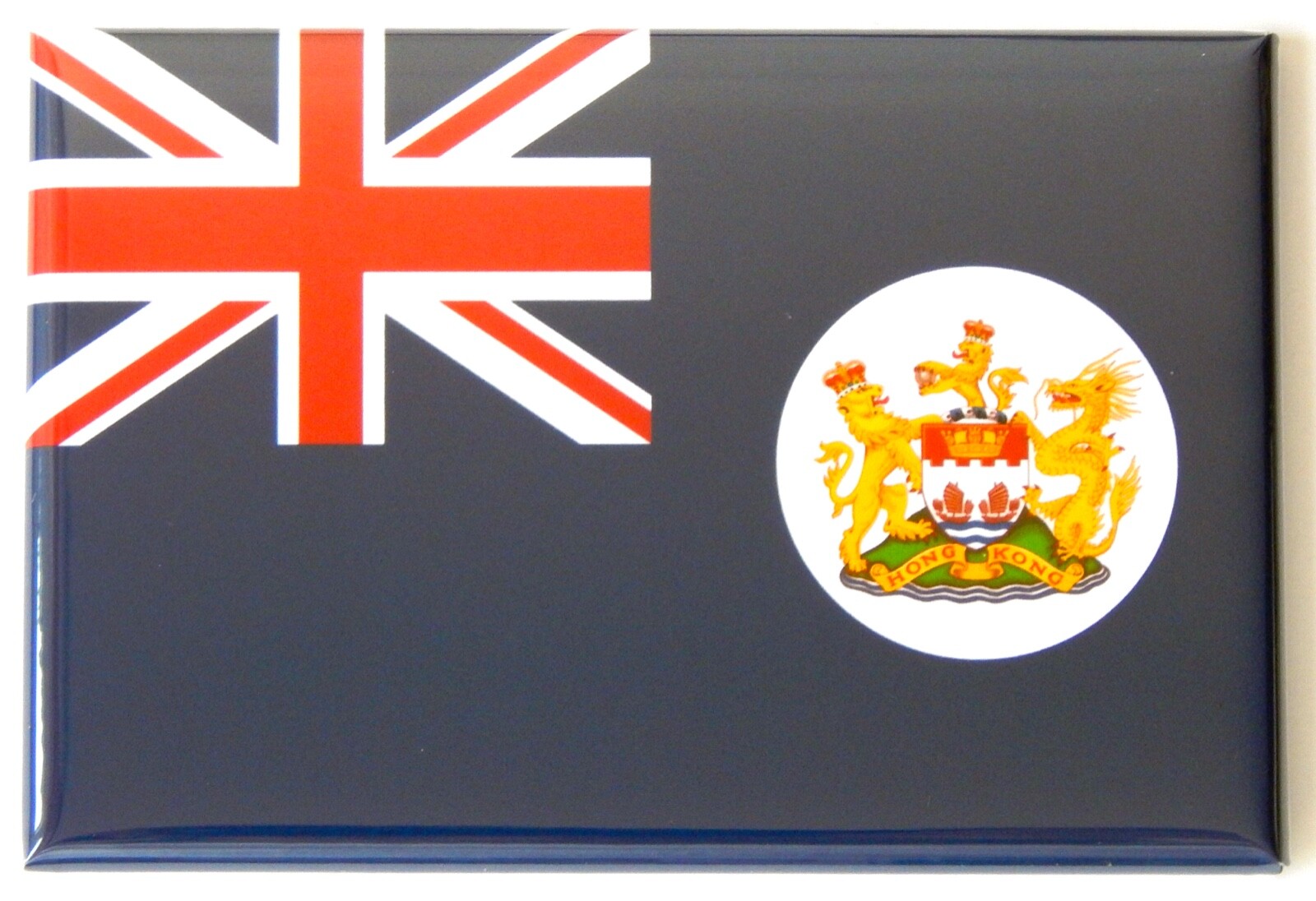 Flag of British Hong Kong FRIDGE MAGNET