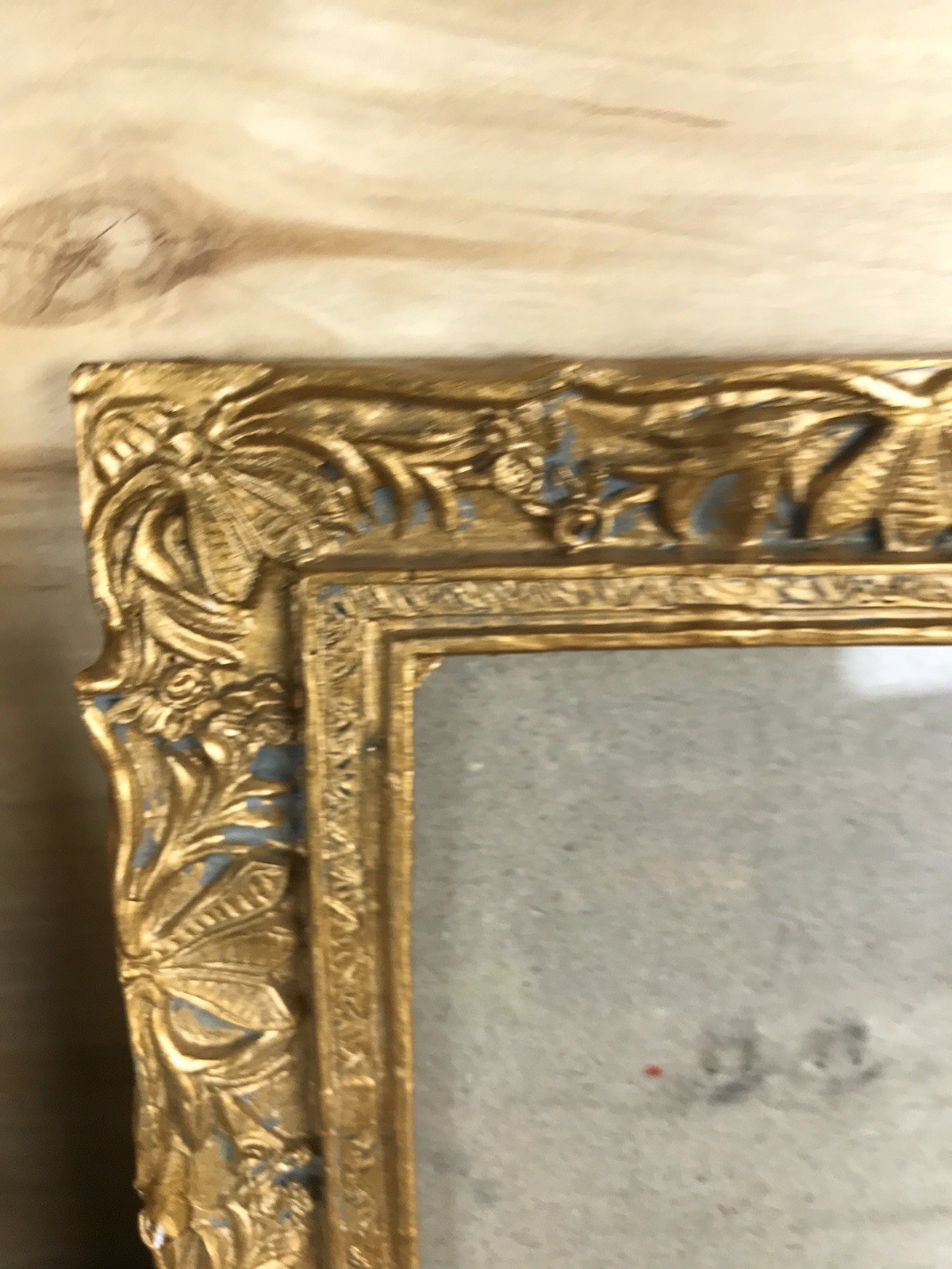 Vintage Gold Picture Frames Gallery Wall Resin Plastic Ornate Lot of 3 8×6″ 7×6″