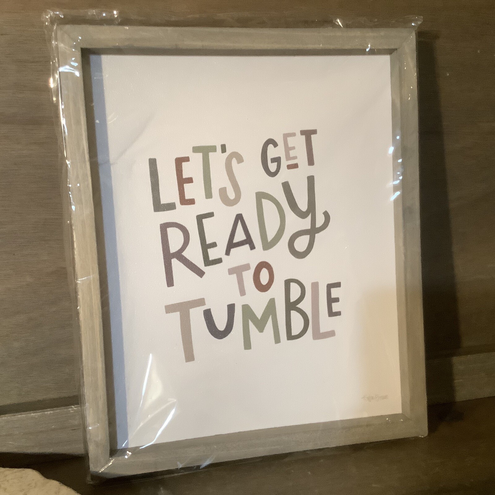 Lets Get Ready to Tumble – Decorative Novelty Laundry Room Sign FUN SIGN!