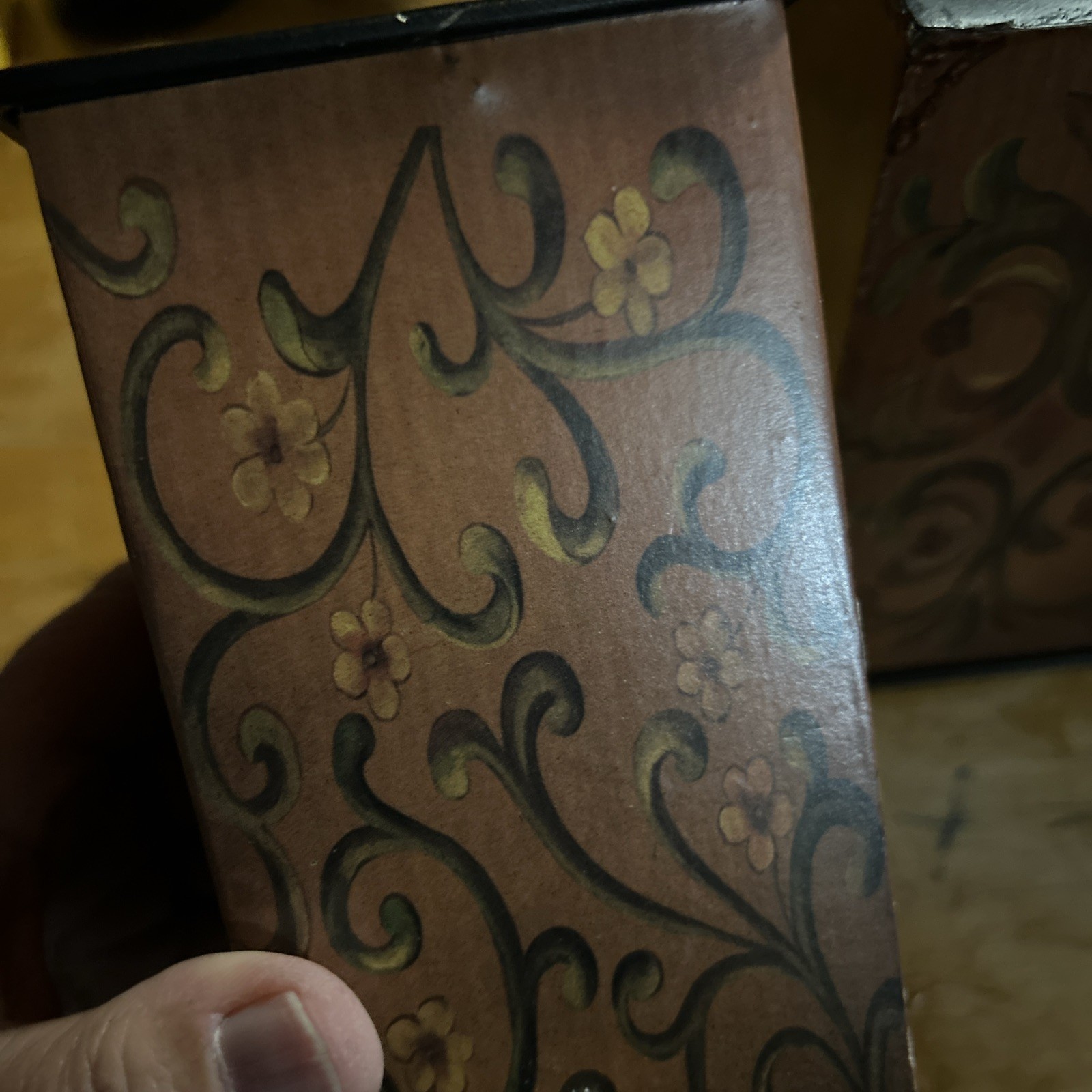 CBK Tin Printed JOY 6” Vase Set (3), storage, decoration, READ please