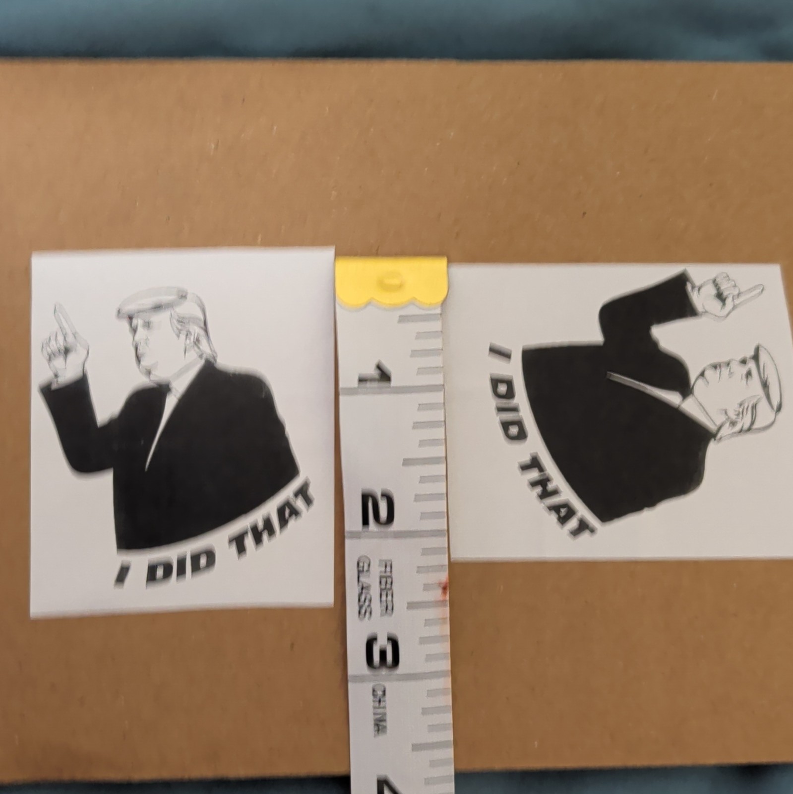 Donald Trump “I DID THAT!” Inkless Paper Stickers 25ct perfect for the gas pump