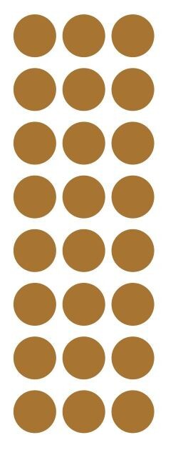 1″ Metallic Gold Round Label Dots Stickers Color Coding Inventory 1 Inch Dot