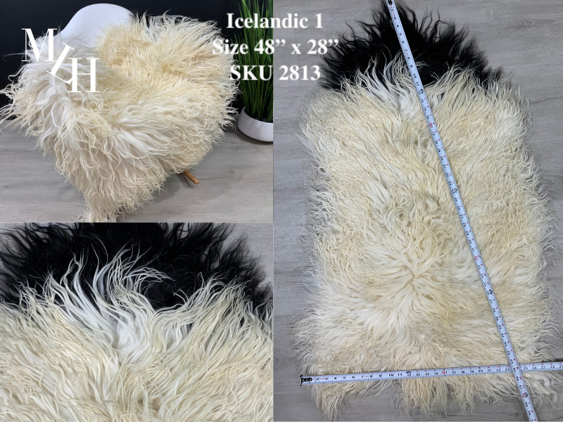 Real Icelandic Sheepskin Rug Motorcycle Seat Cover Pet Bed Throw Home Decor Gift