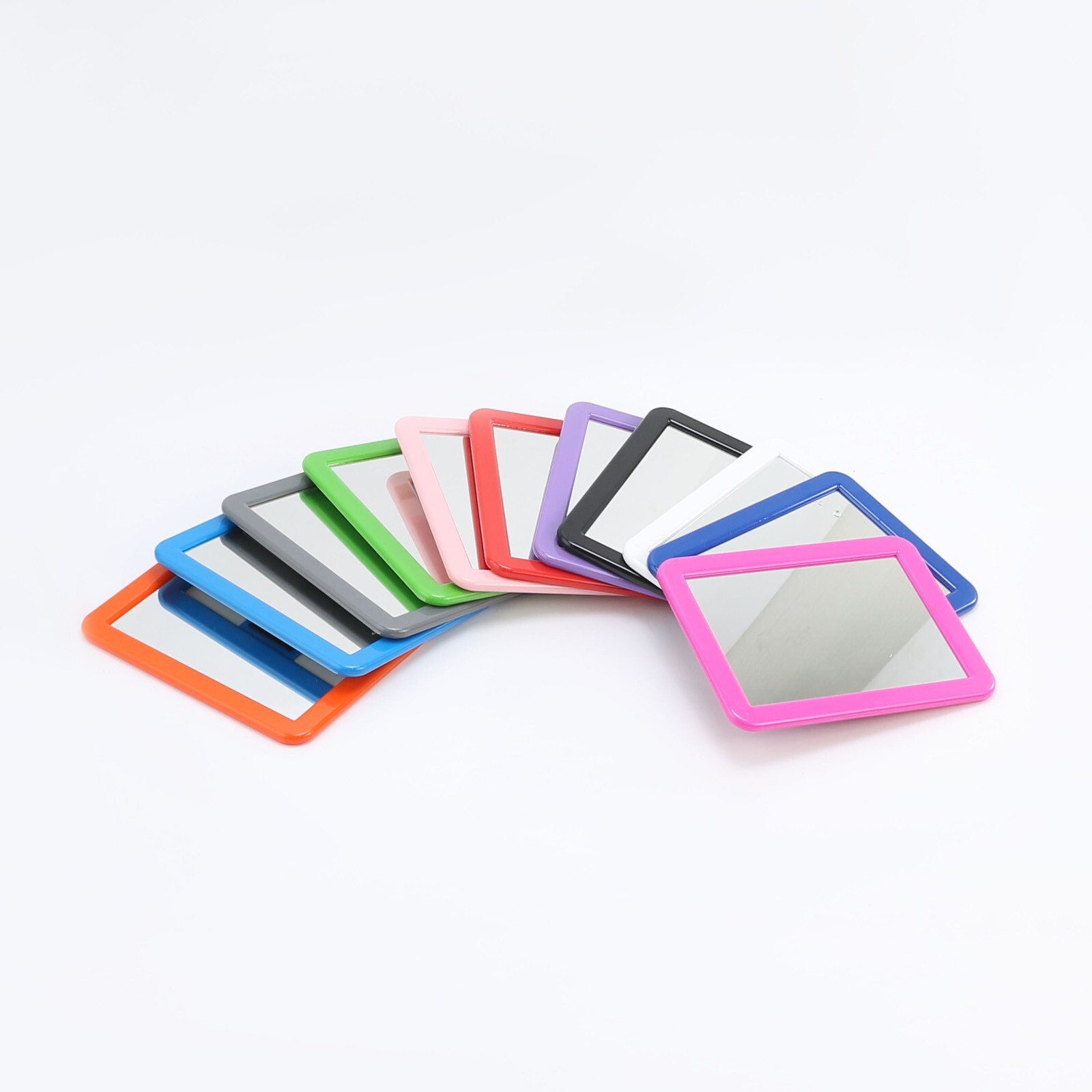 Magnetic Locker Mirror, 5×7 in., Glass, Locker Accessory for School, Office, Gym