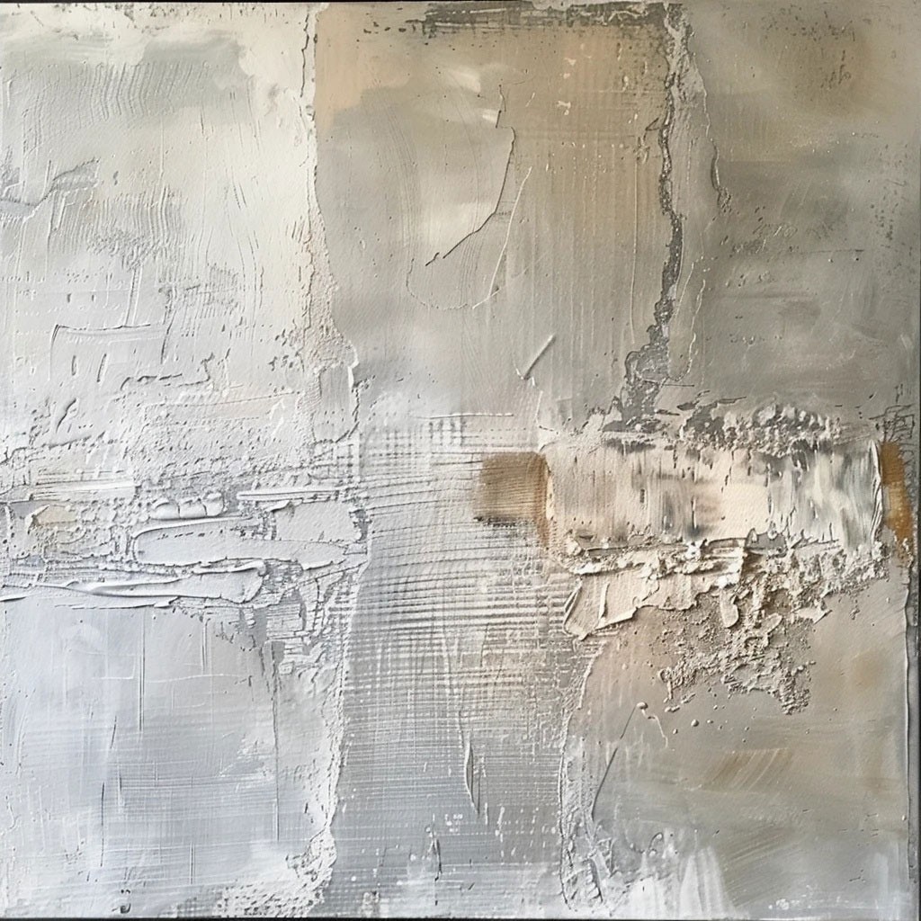 Abstract Hand Painted Oil Painting Canvas Gray Wall Art Home Wall Decoration