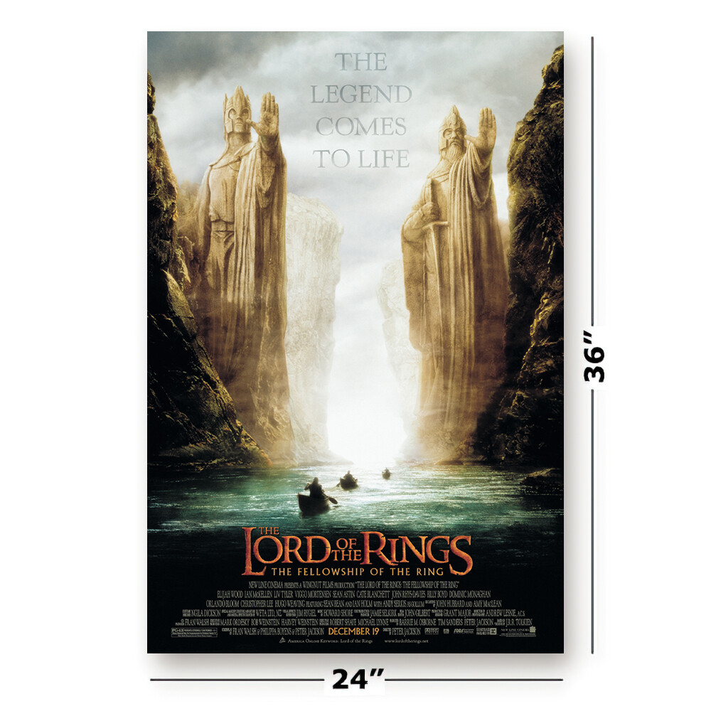 The Lord Of The Rings: The Fellowship Of The Ring – Movie Poster (Argonath)