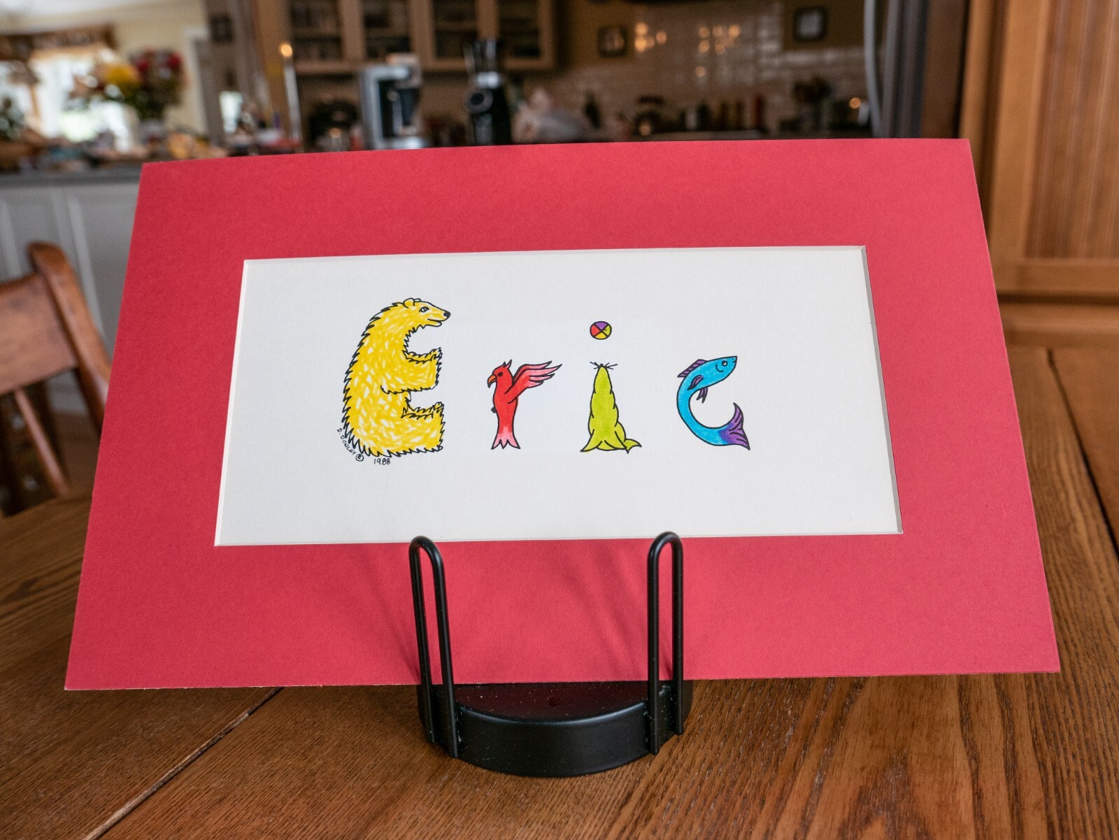 Nameinals Debbie Donley letters name sign artwork- Eric