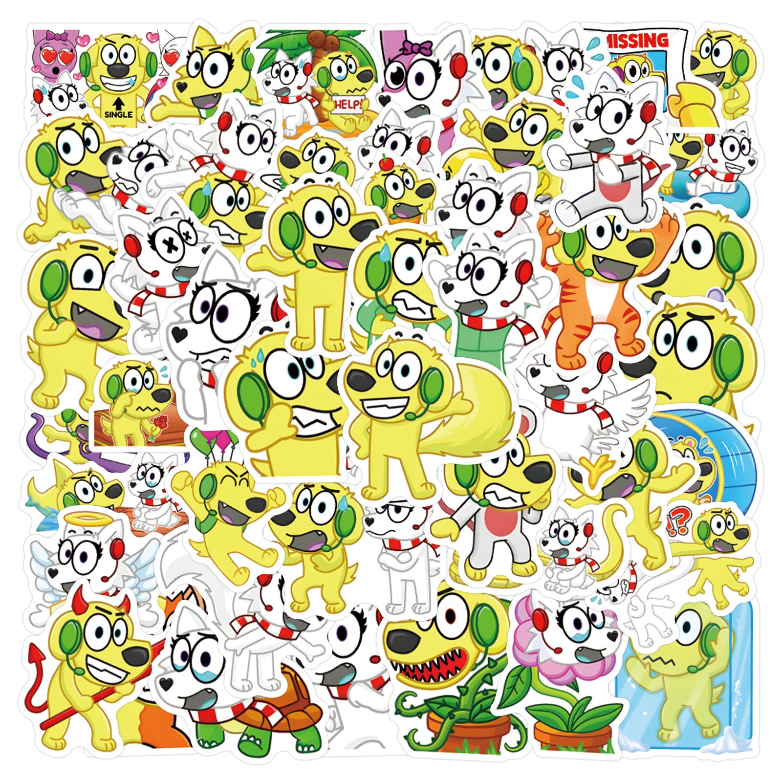 100Pcs Snowi And Tyler Stickers for Kids Teens Girls Scrapbooking Water Bottles
