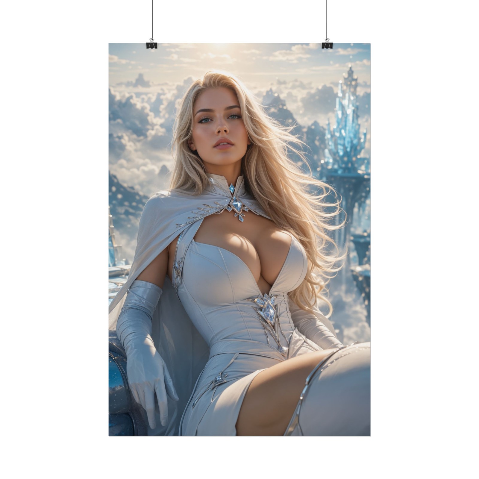 Emma Frost X Men Poster White Queen Marvel Comics Wall Art Bedroom Decor Print