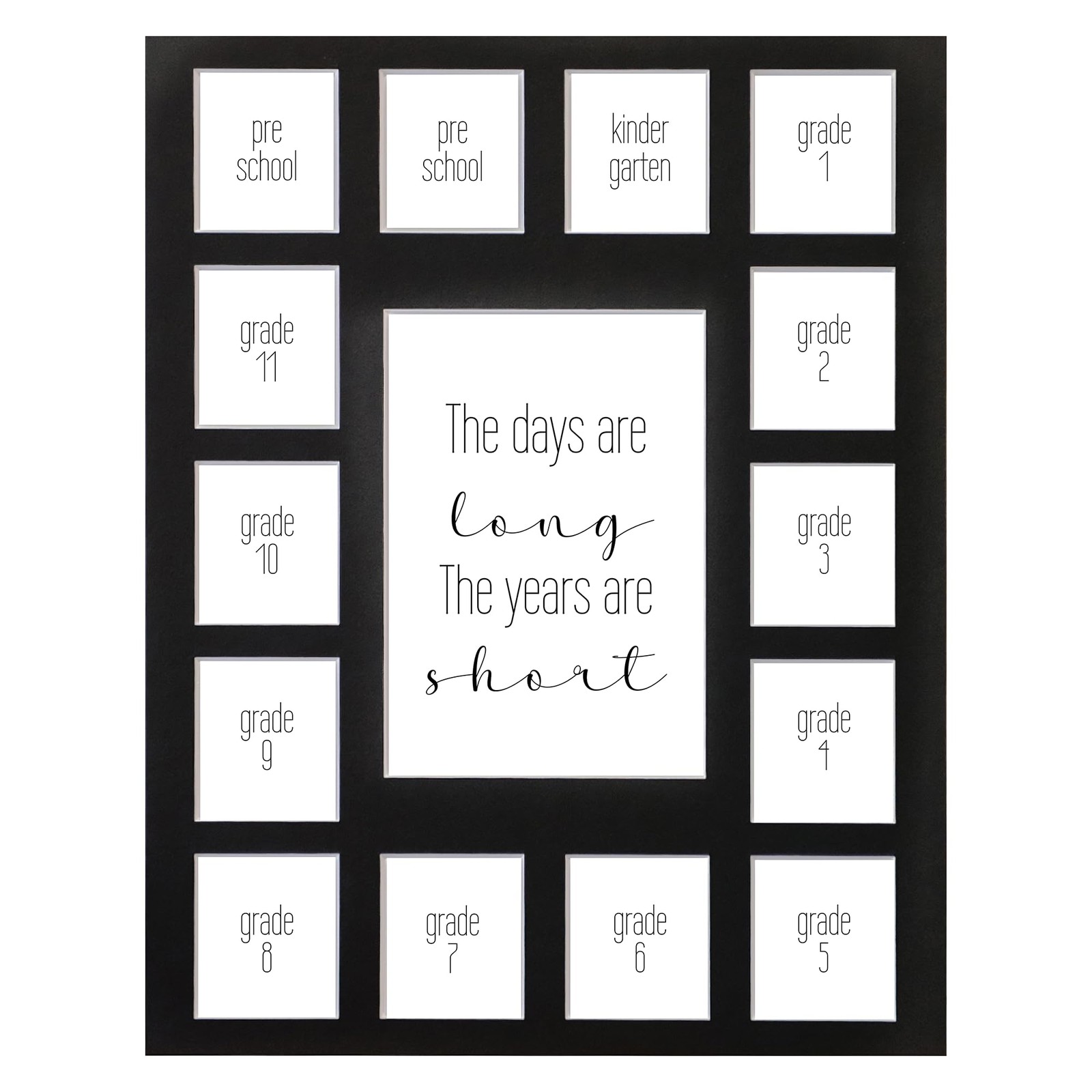 Rustic Red Door Co. 11×14 Days Picture Display, Years Photo Collage, No Frame…