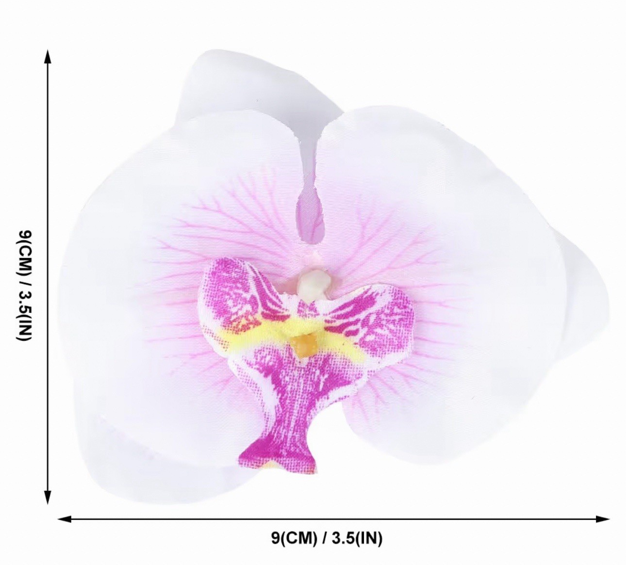 Vosarea 16pcs Artificial Butterfly Orchid Silk Phalaenopsis Flower