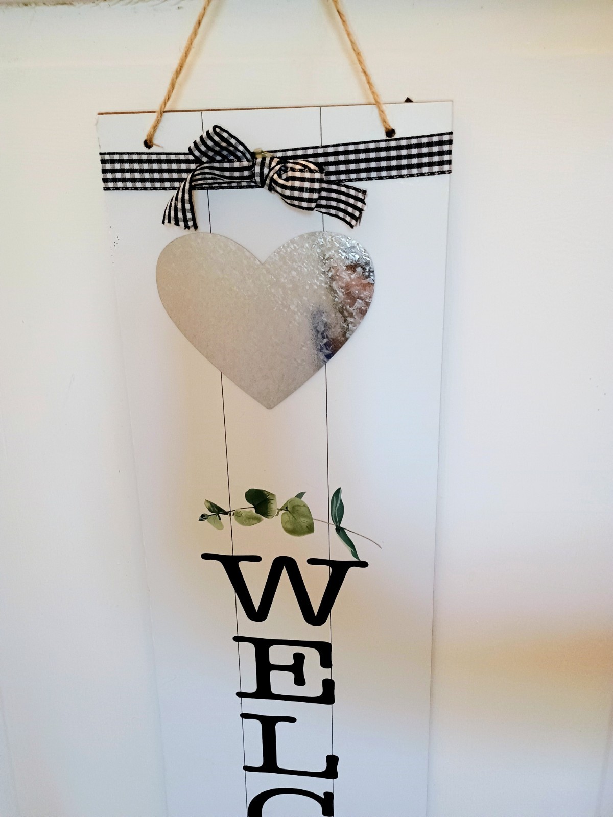3 Welcome Home Hanging Vertical Rustic Sign Door Farm Cottage 2ft × 6in Set Lot