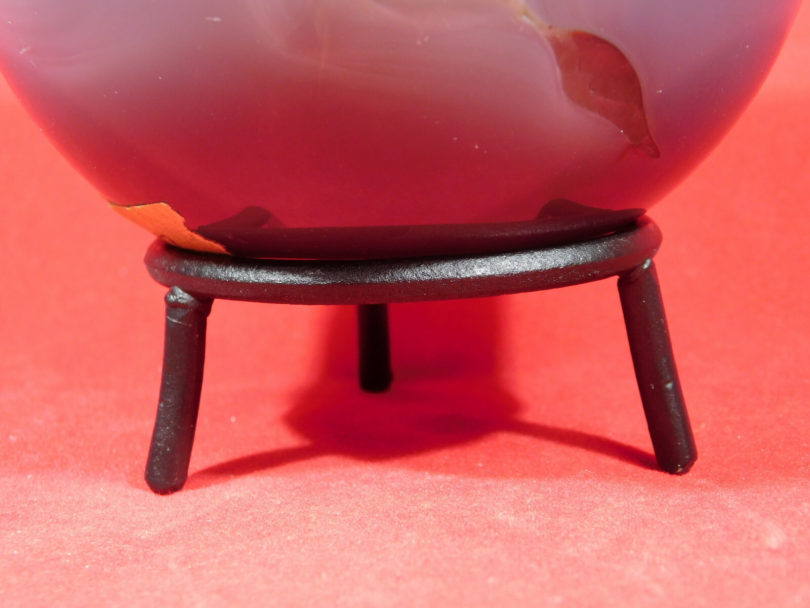Sphere Stand Black Metal Short Large Size