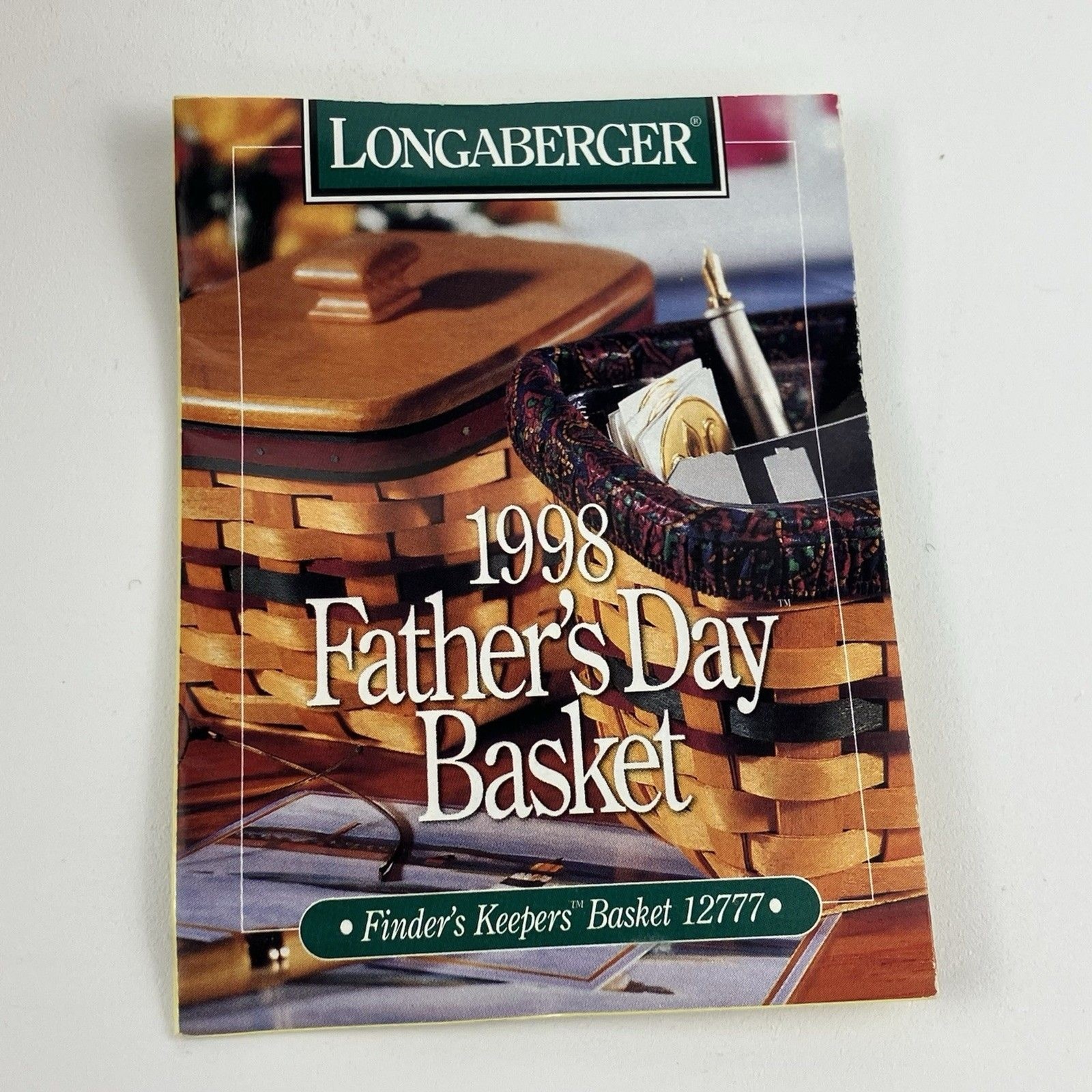 Longaberger Finders Keepers Basket Set 1998 | /w Divider Medium VTG (12777)