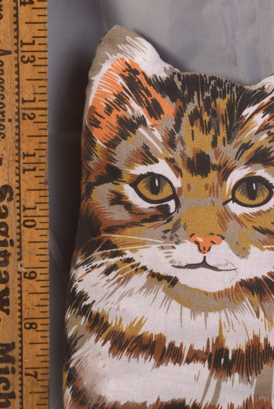 Cat Shaped Decorative Pillow Shelf Sitter 40″ Long Door Blocker Vintage