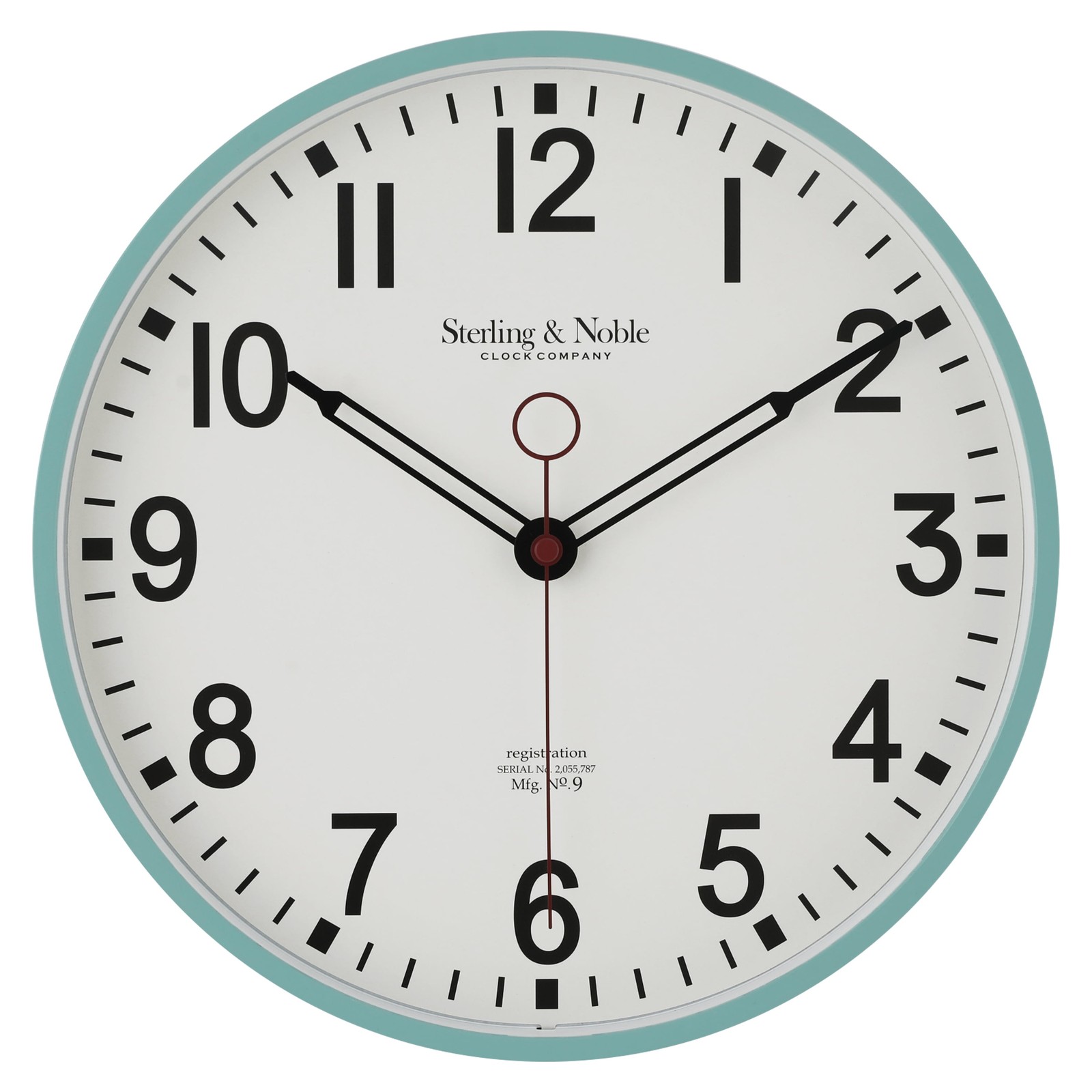 2″ Quartz Modern Retro Schoolhouse Wall Clock, Analog