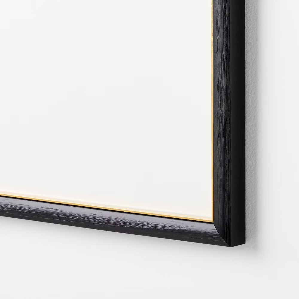 20″ x 20″ Matted to 5″ x 7″ Gallery Wall Frame Black/Brass