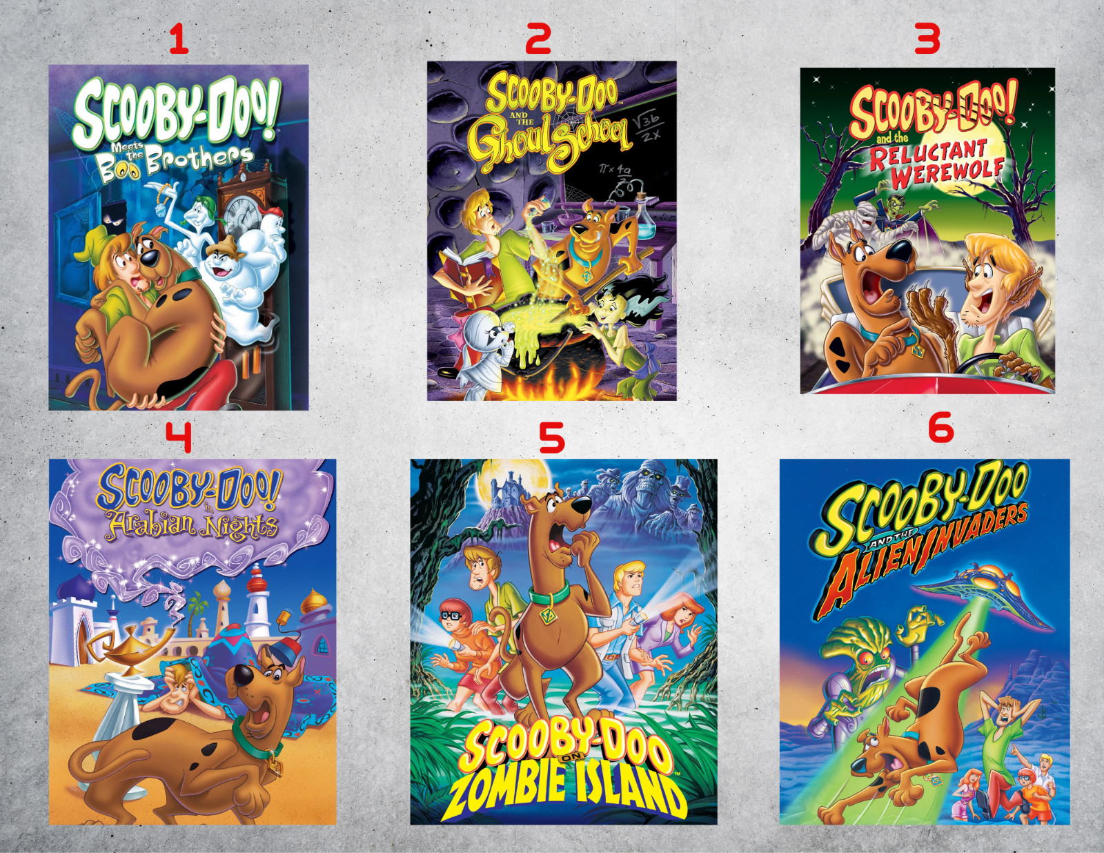 Scooby Doo Movies Wall Collage Poster Prints