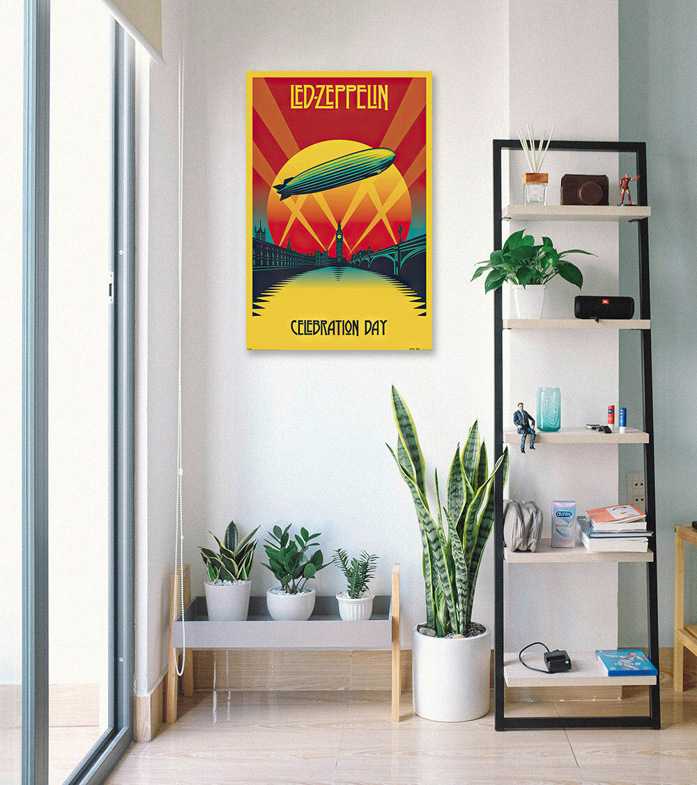 Led Zeppelin – Music / Movie Poster (Celebration Day) (Size: 24″ x 36″)