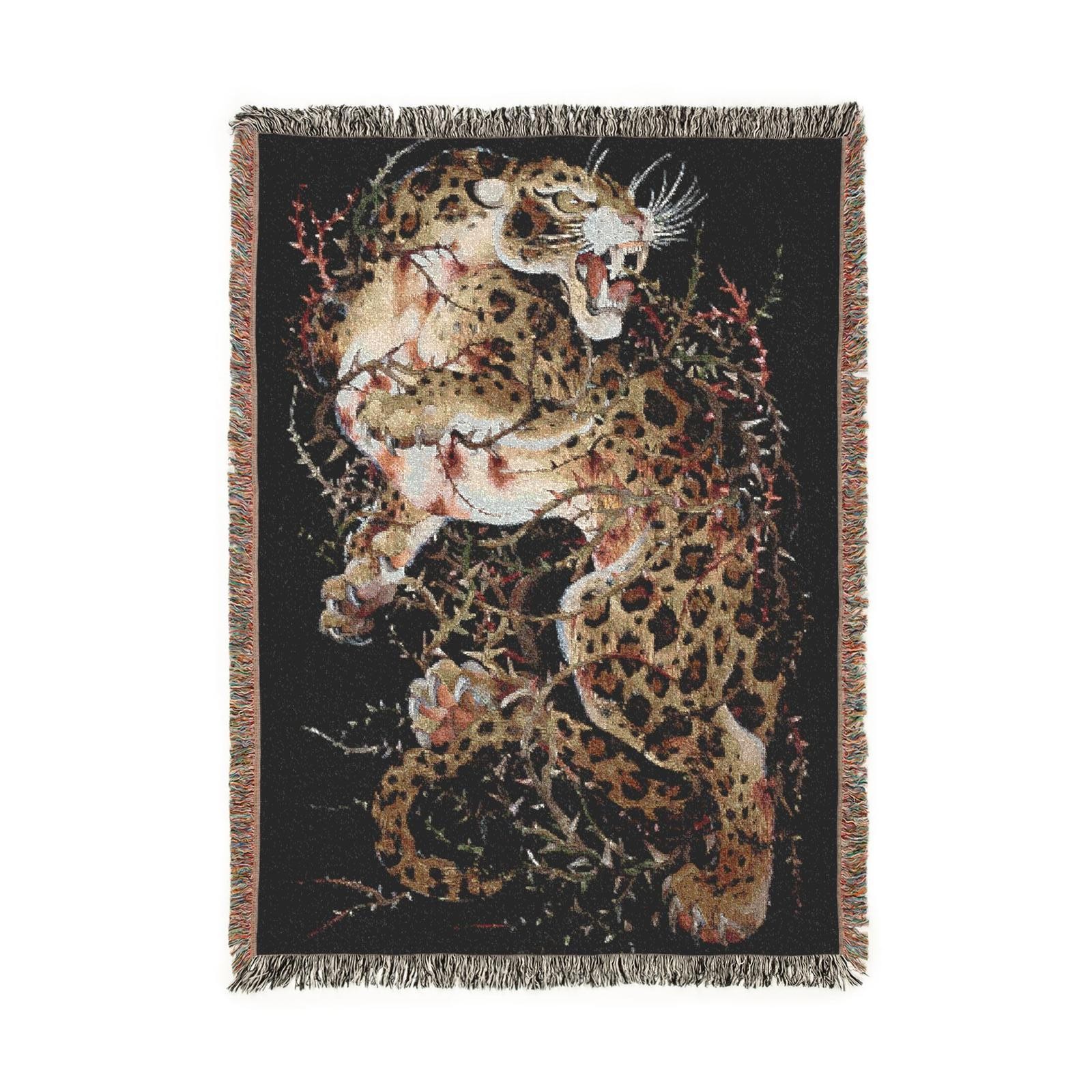 entrapped thorns woven tapestry blanket [52by37]