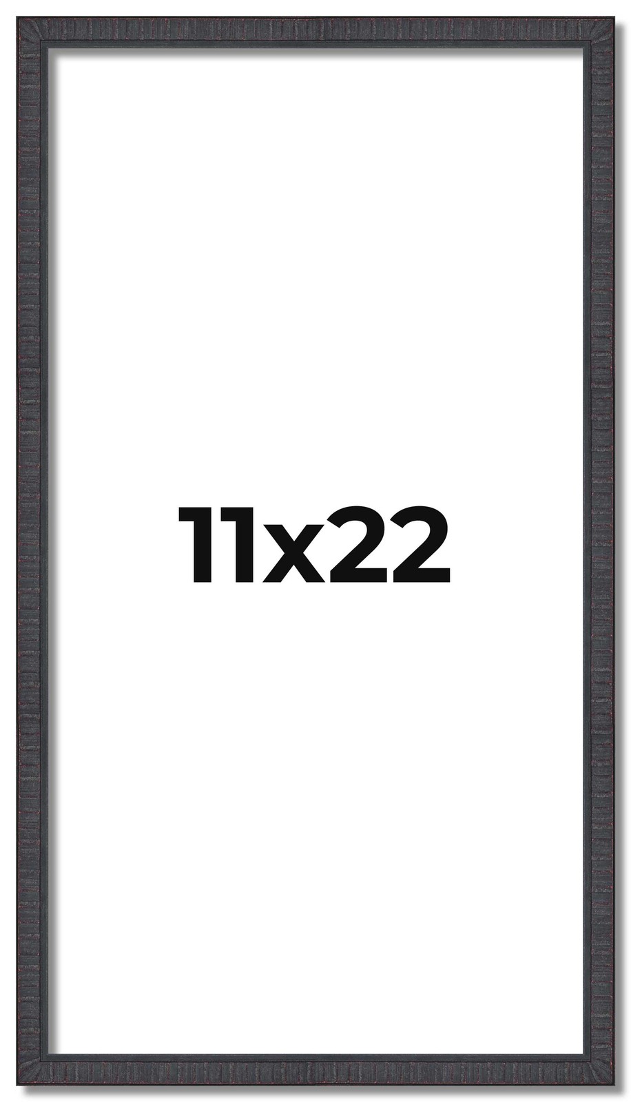 11×22 Frame Brown Picture Frame Modern Photo Frame UV Acrylic, Acid Free Backer
