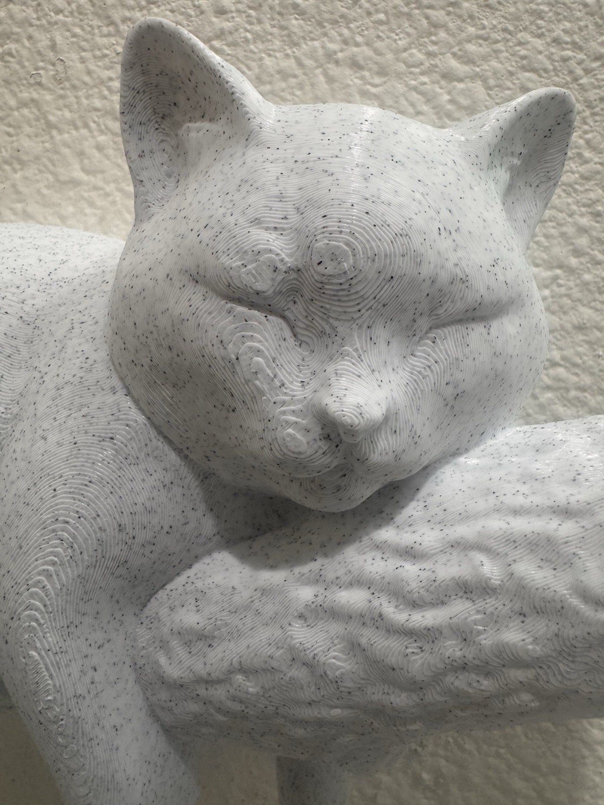 Sleeping Cat on Branch 9” Wall Sculpture Cute Animal Home Decor Cat Lover Gift