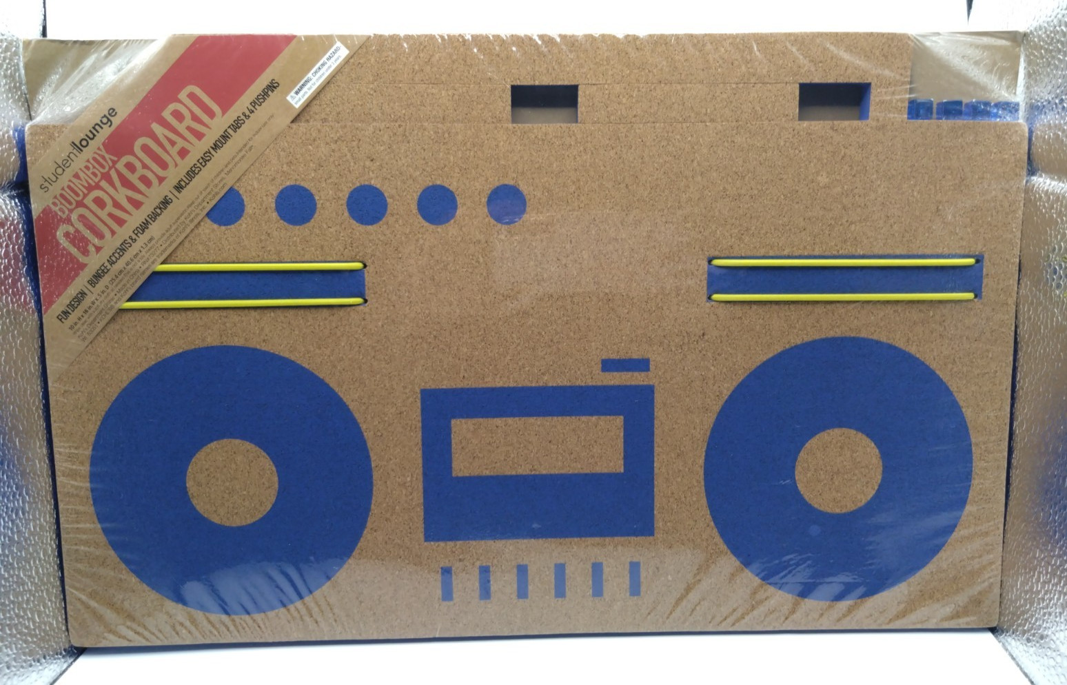 New Boombox Shape Student Lounge 10″x16″ Cork Message Board