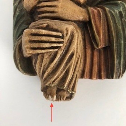 VTG Holy Family Wall Plaque 9.5″ Made in Italy Mary Joseph Jesus Religious Art