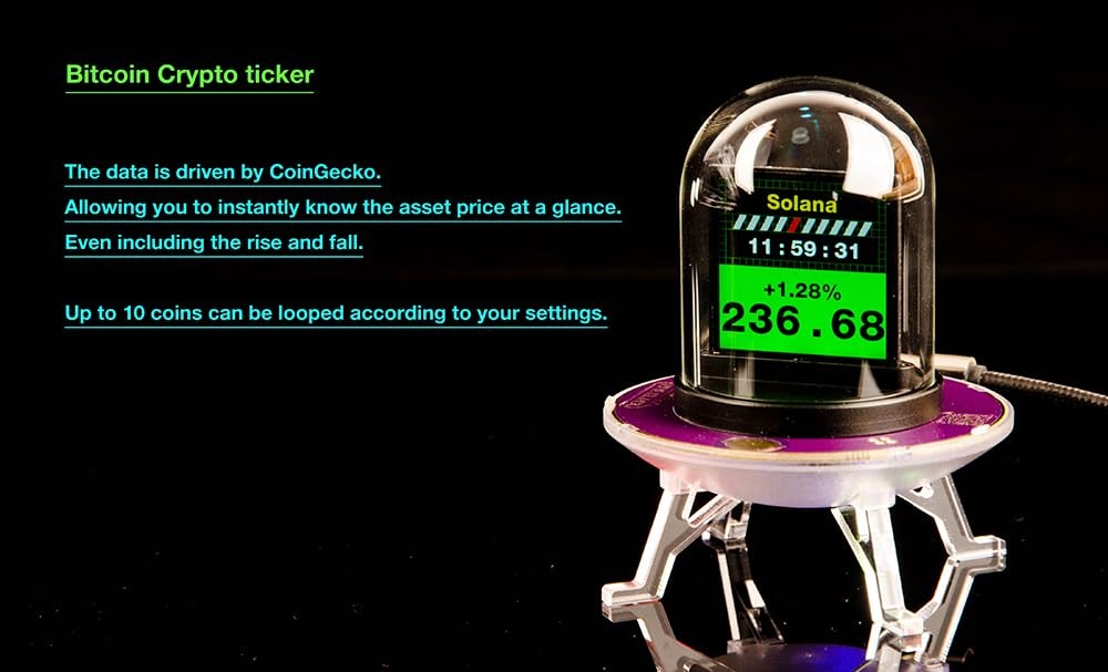 WiFi Nixie Tube Digital Alarm Clock with IPS Screen and RGB Lighting