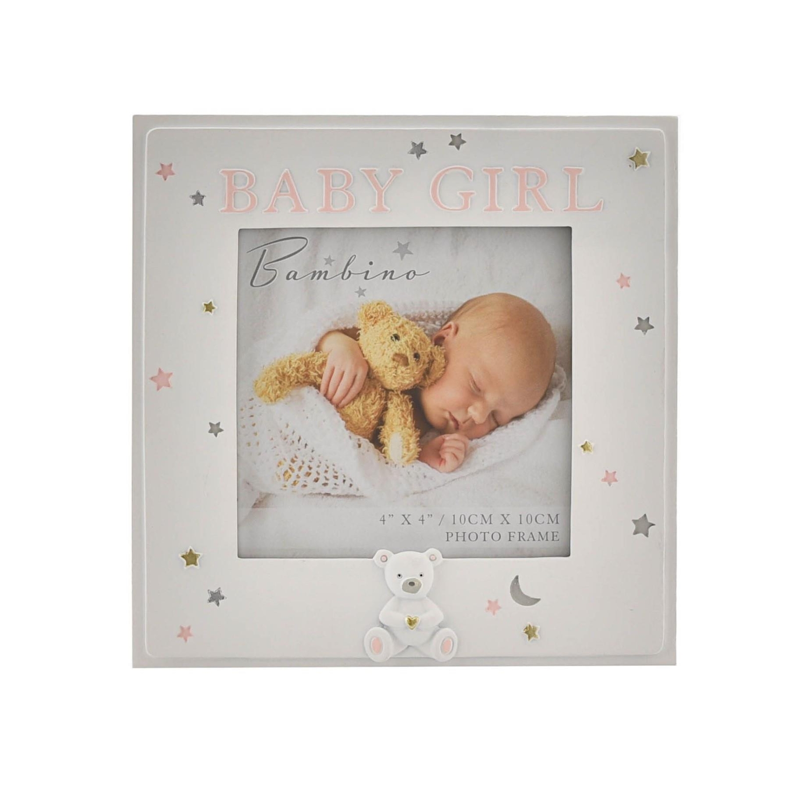 Baby 4” x 4” Photo Frame Bambino Cream Unisex – baby Girl