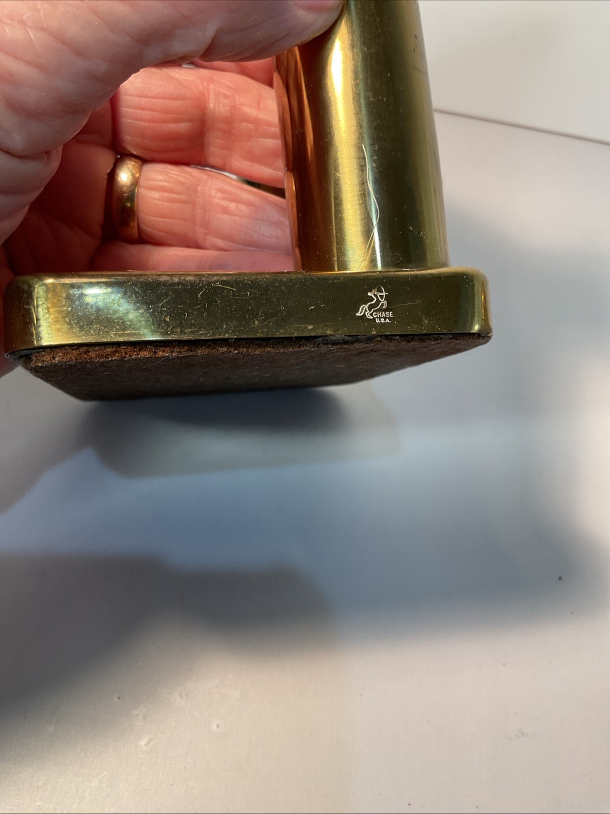 Chase Brass Elephant Bookends Walter Von Nessen Art Deco Gold Vintage Pair,READ