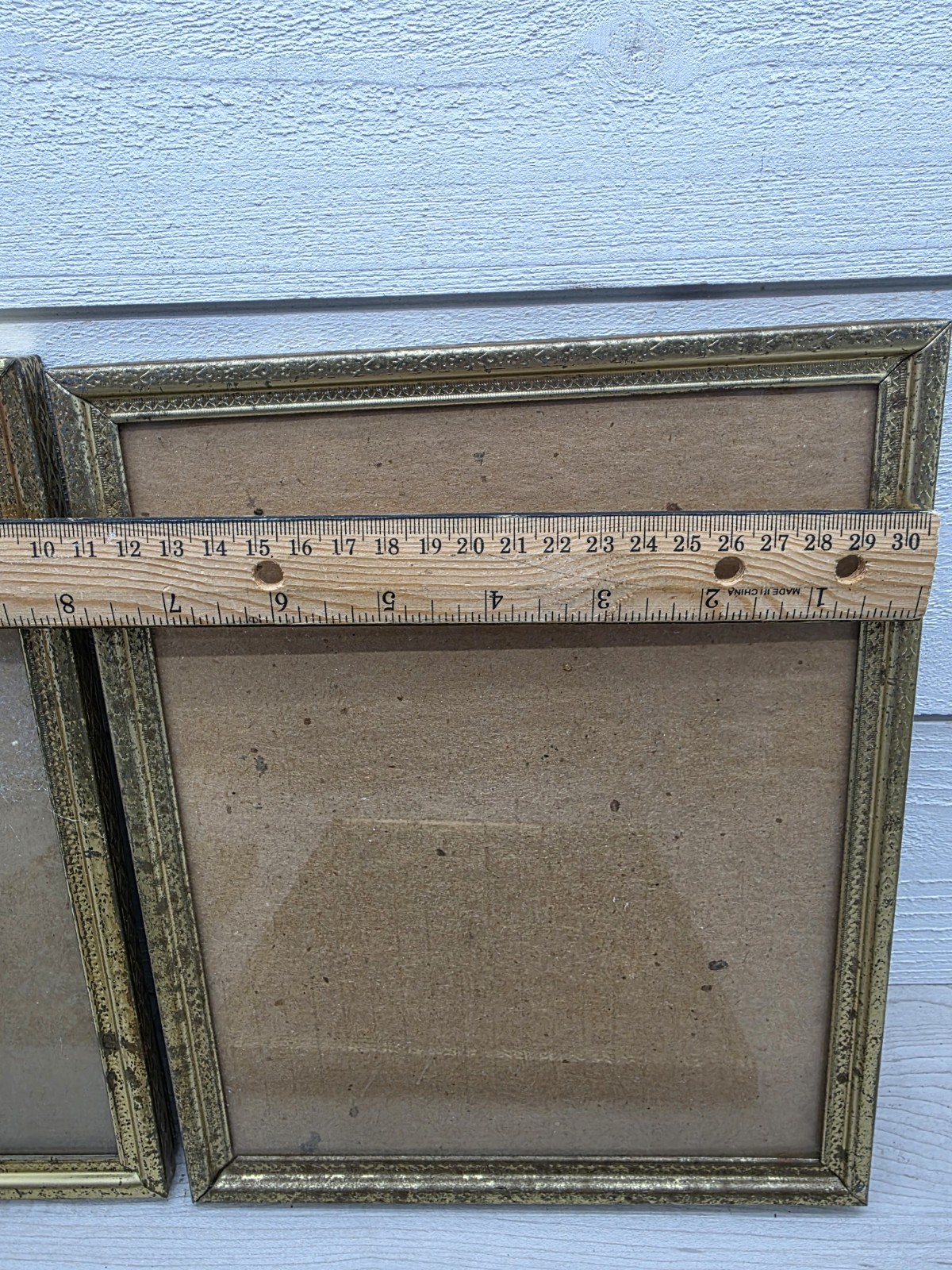 Vintage Picture Frame Lot Of 4 Brass Gold Tone MCM Mixed Varies Ornate PF006