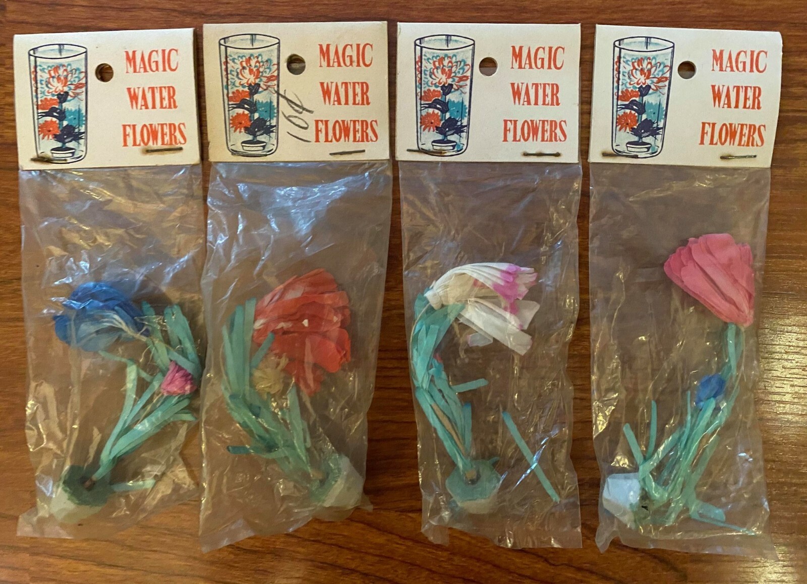 Vintage Magic Water Flowers – Japan – New Old Stock NOS – Your Choice of Color