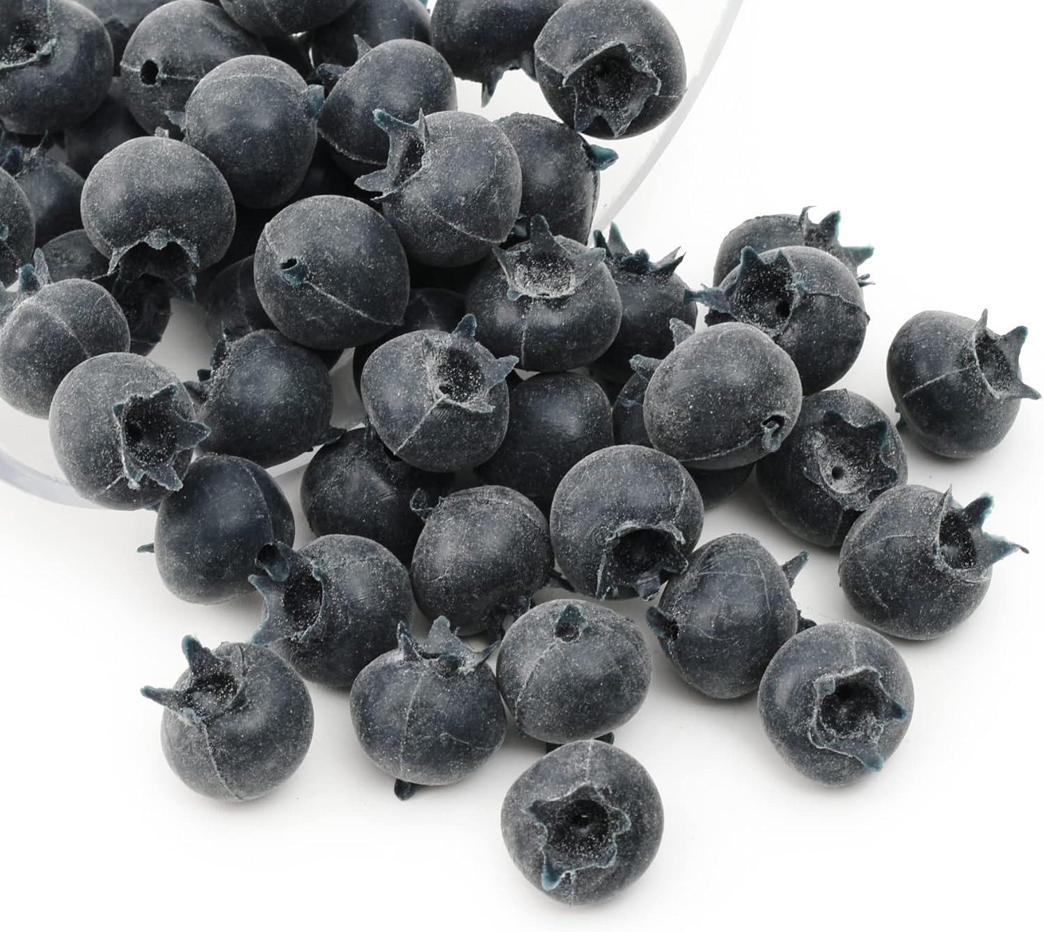 Artificial Blueberry, 50Pcs Fake Blueberry Lifelike Blueberries Simulation Blue