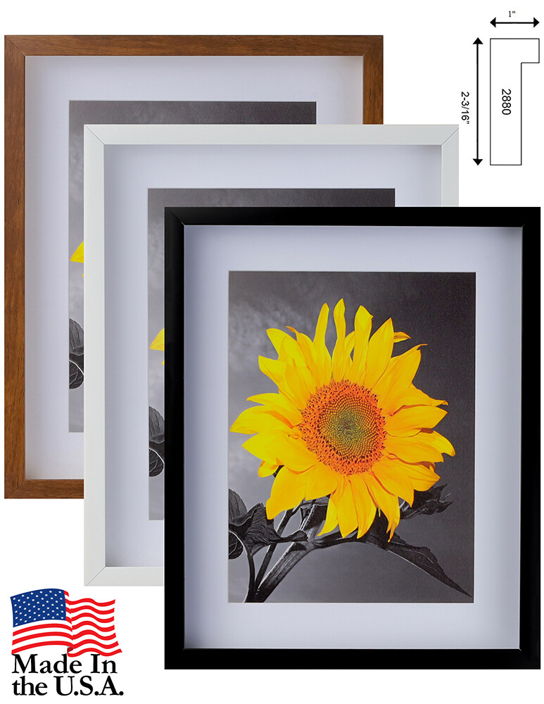 2-3/16″ White Shadow Box Picture Frame 11×14 12×18 16×20 24×36 30×40 36×36 +SALE