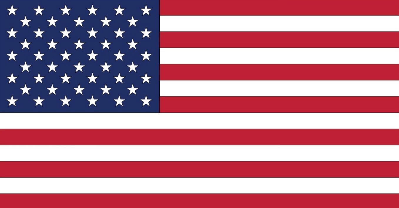 American Flag red white blue stars vinyl laminated laptop water bottle